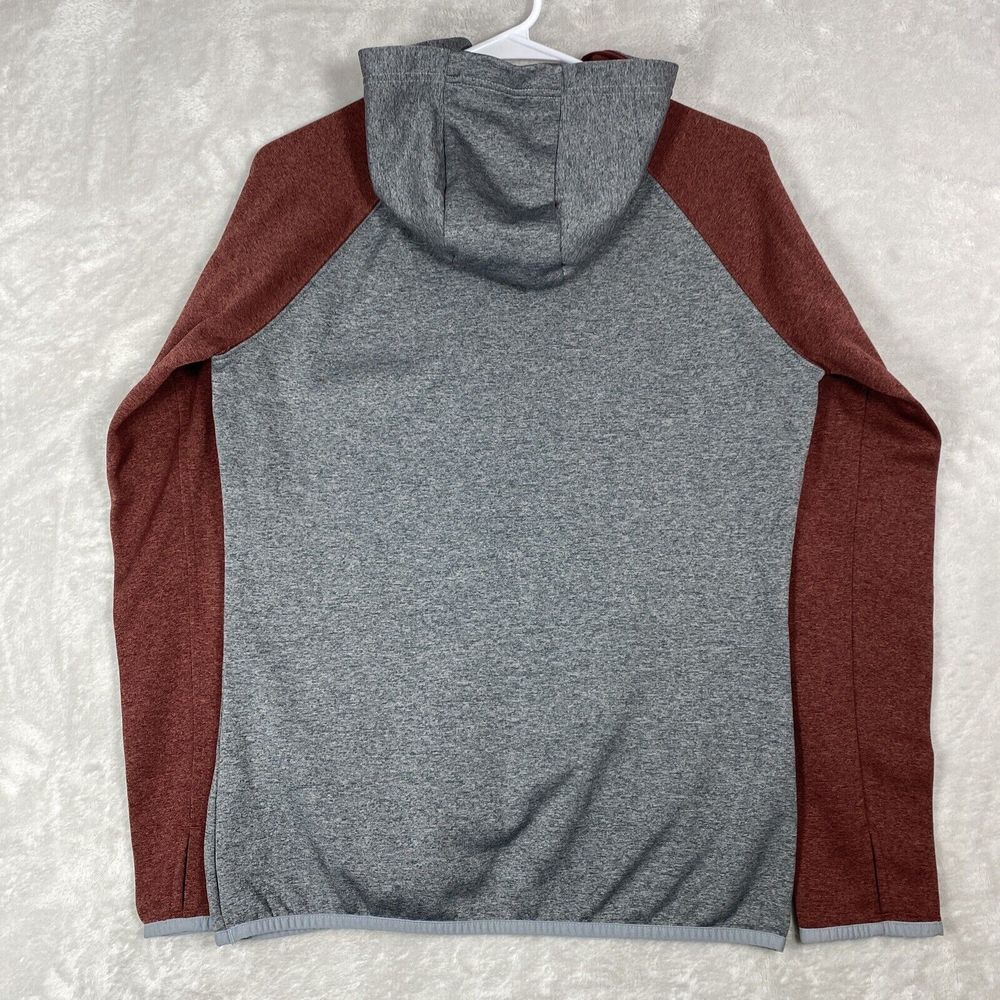 The North Face Hoodie Sweatshirt Women Size Medium Gray/ Maroon Pullover - Picture 8 of 8